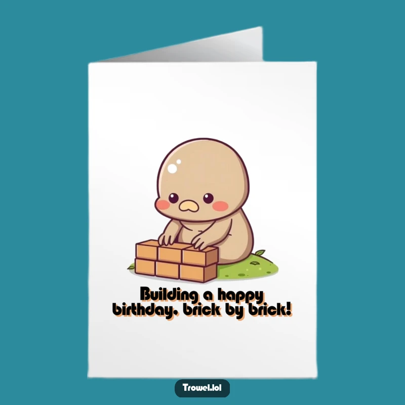 Free Printable Birthday Card: Mole's Steady Progress for a Great Year!