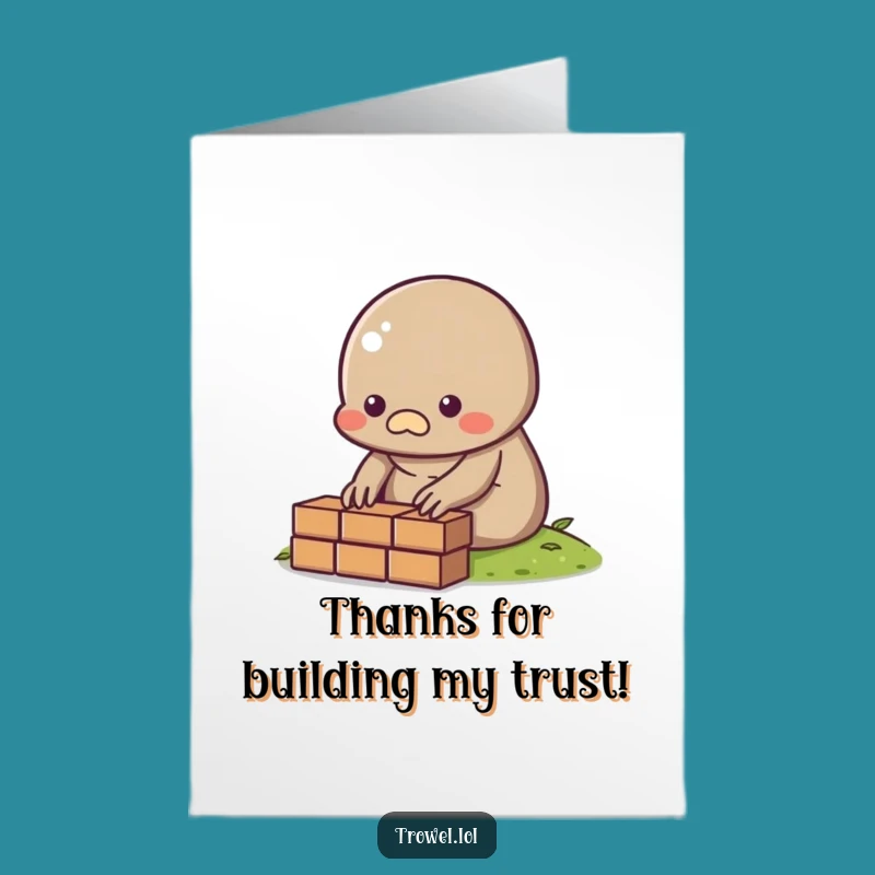 Free Printable Thank You Card: Mole's Brick of Gratitude for Your Help!