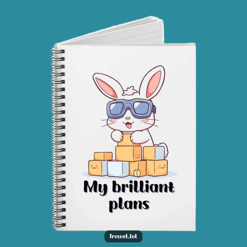 Funny Bunny Stacking Blocks Notebook: Jot Down Ideas with This Hilarious Journal