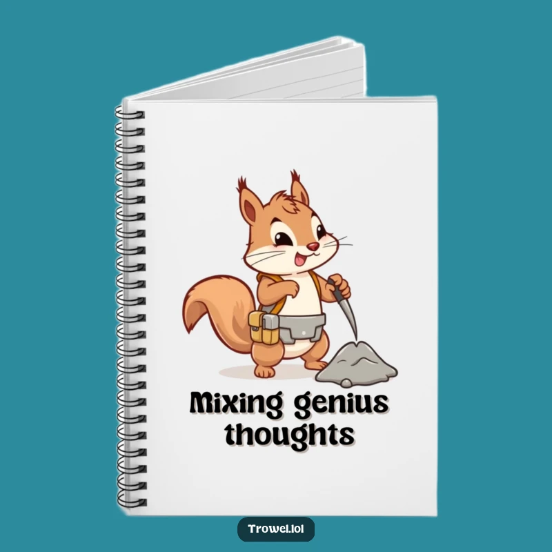 Funny Squirrel Construction Notebook - Plan Your Energetic Projects!