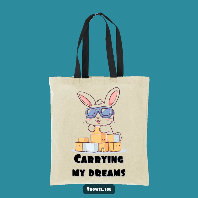 Funny Bunny Stacking Blocks Tote Bag: Carry Your Laughs in Style!